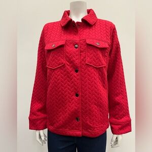 Red Quilted Women's Jacket